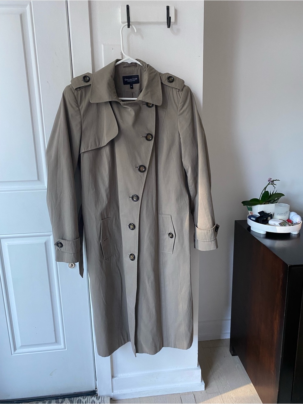 Vintage Taupe Trench Coat - Women